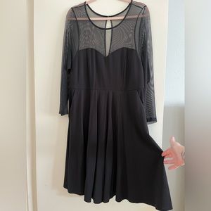 Torrid mini studio luxe pointe and mesh illusion dress